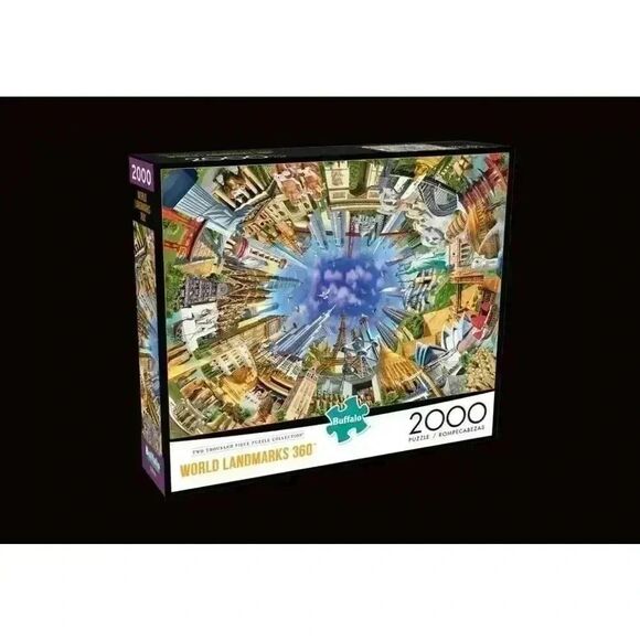 Buffalo Games World Landmarks 360 2000 Piece Jigsaw Puzzle NEW - Picture 5 of 8